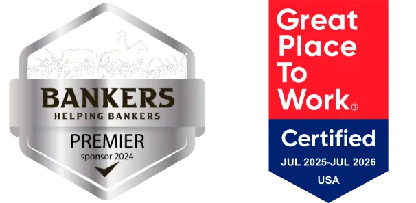 Bankers helping bankers premier 2024, great place to work certified