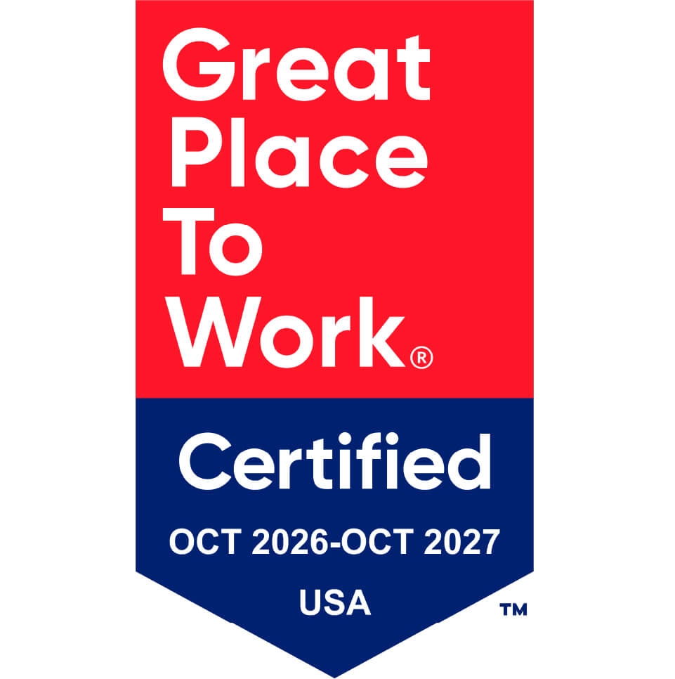 great place to work certified, OCT 2026-OCT 2027
